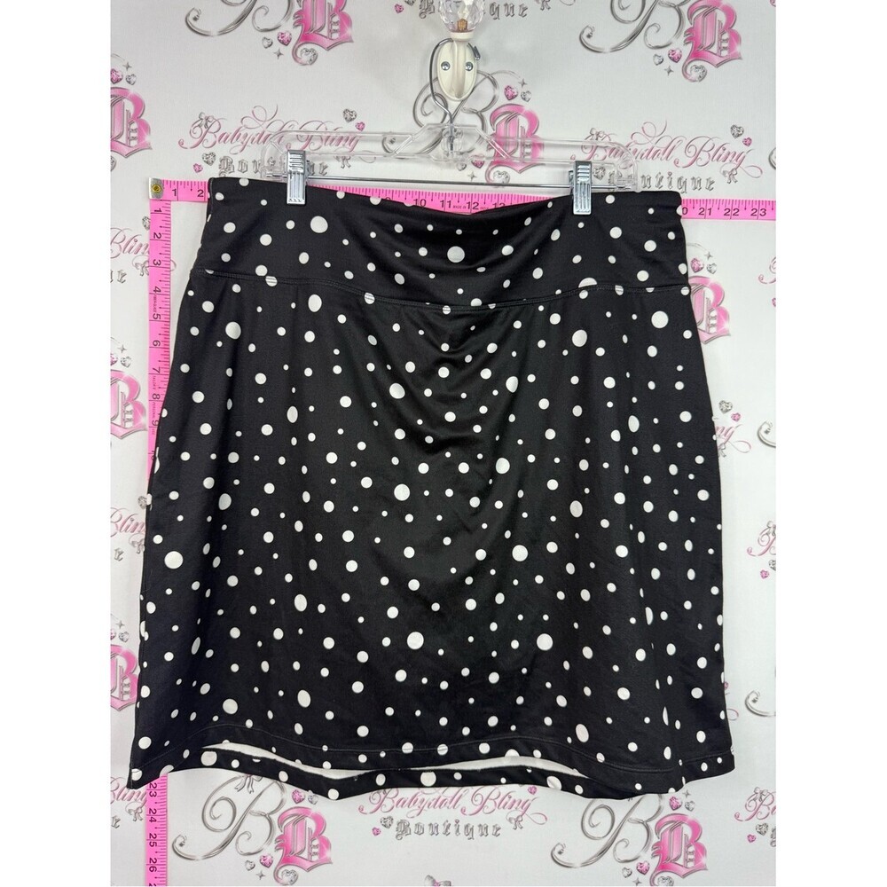 Segments luxe skort skirt shorts Black Polka Dot A-Line Skirt